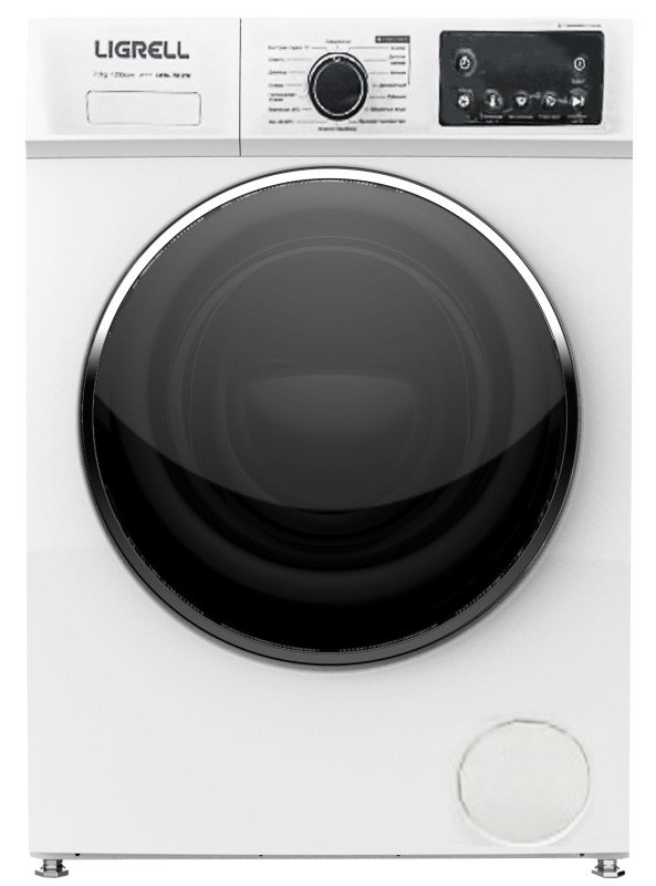 Стиральная машина LIGRELL LWM-7012IW белый, 7кг 1200об/мин, 16 программ, пар, A+++, 59.8x44.5x84.5см