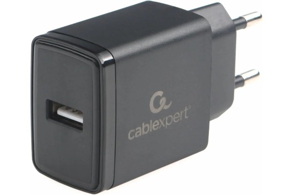 Зарядное устройство Cablexpert 10.5Вт, 2.1А, 1хUSB, чёрный, пакет