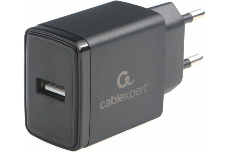 Зарядное устройство Cablexpert 10.5Вт, 2.1А, 1хUSB, чёрный, пакет
