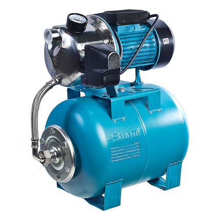 Насосная станция Sturm! WP97120ST 1200Вт, бак 24л, 70л/мин, 45м подъем, 8м всас, насос нерж. сталь