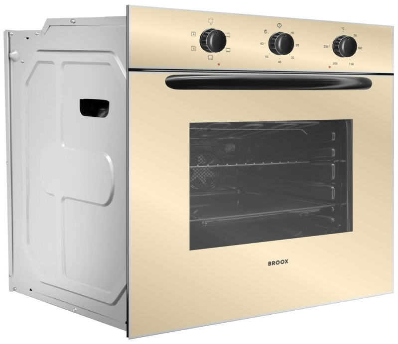 Духовой шкаф встр. BROOX ER0006G00 кремовый, 60л, 6 режимов, 2.7кВт, конвекция, гриль, 60х57х60