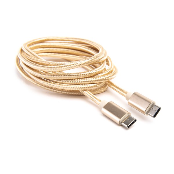 Шнур USB Type-C 3.1 - USB Type-C 3.1 1,8м золотой Атом