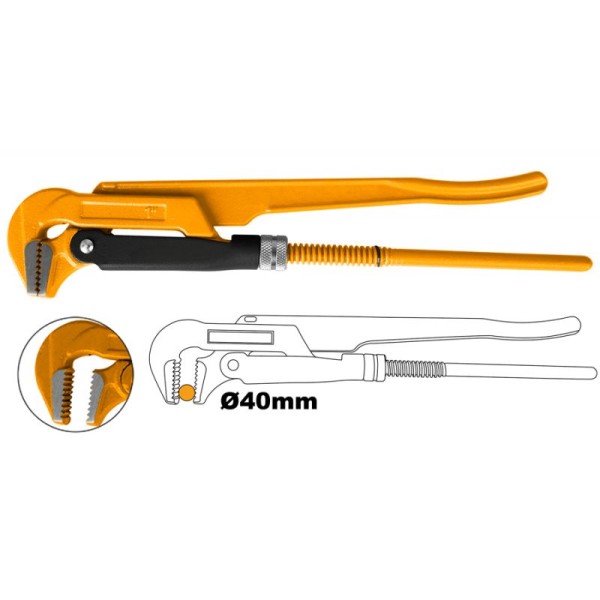 Ключ трубный рычажный  1'' INGCO HPW04011