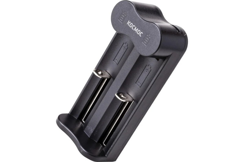 Зарядное устройство КОСМОС 1-2 16340, 17335, 18490, 18650, 20700 питание от USB шнура KOC701USB