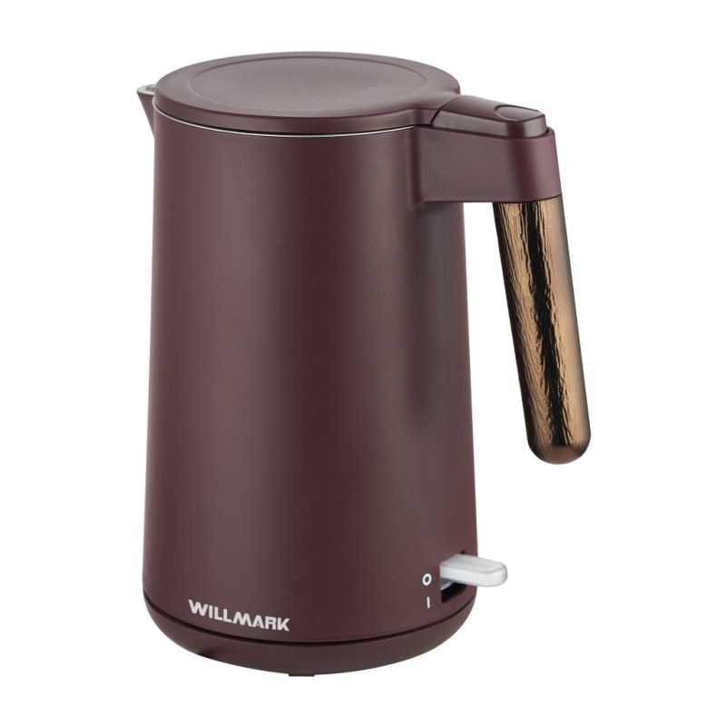 Чайник WILLMARK WEK-1701PS бордовый, 1.7л, 2000Вт
