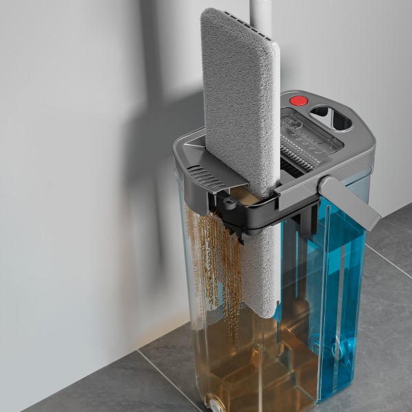 Умная швабра ДЕД БАНЗАЙ вертик.отжим+ведро+автом.разделен воды