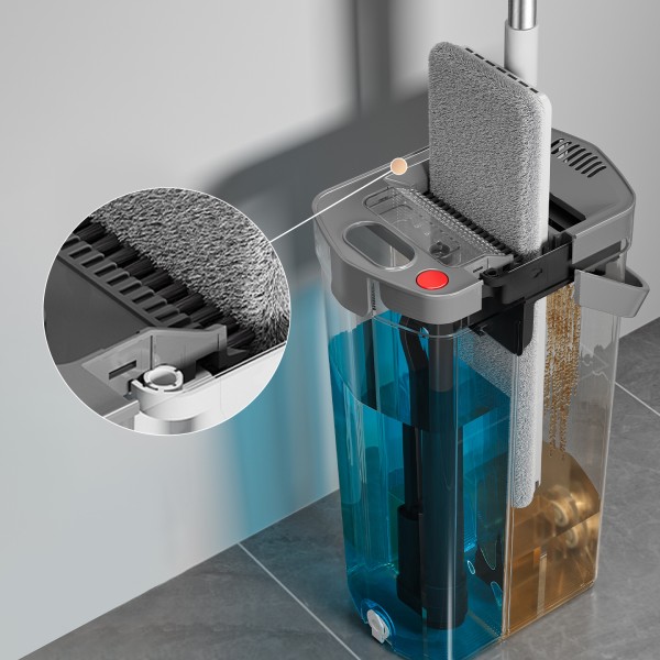 Умная швабра ДЕД БАНЗАЙ вертик.отжим+ведро+автом.разделен воды