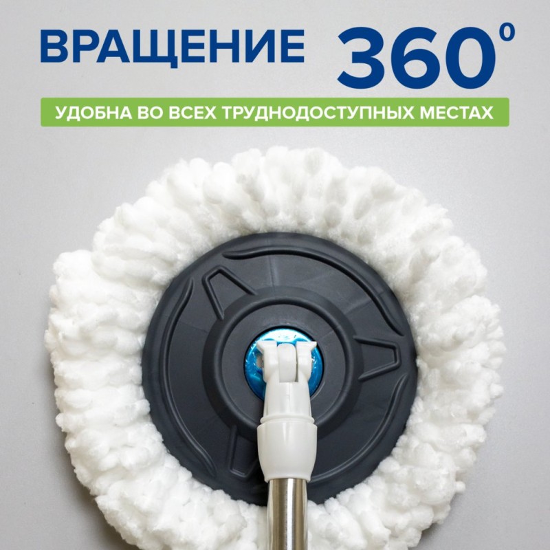 Швабра ДЕД БАНЗАЙ с отжимом в комплекте с ведром
