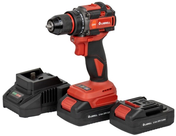 Шуруповерт акк LIGRELL CD-60/20BL 20В 60Нм 10ммБЗП б/щет 1,3кг кейс