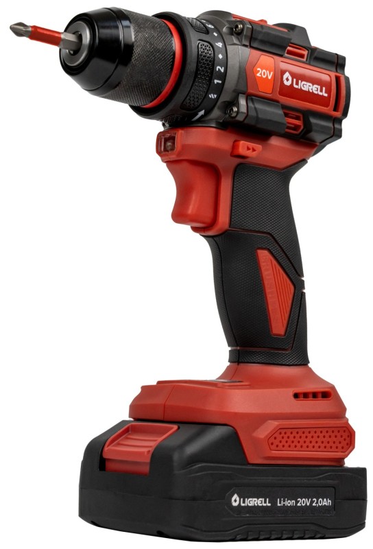 Шуруповерт акк LIGRELL CD-60/20BL 20В 60Нм 10ммБЗП б/щет 1,3кг кейс