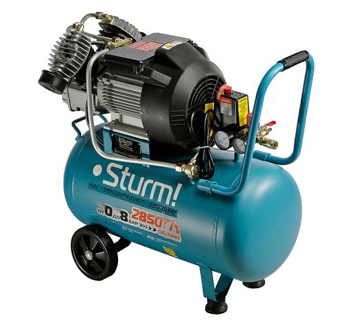 Компрессор воздушный Sturm! AC93250 2400 Вт, 410л/мин, ресивер 50л, 8 бар