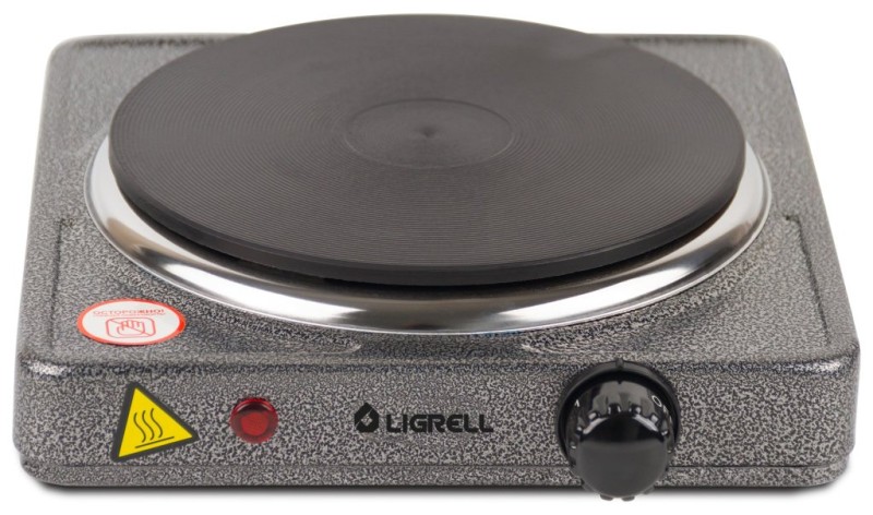 Плитка электрическая LIGRELL LHS-115G серый, 1500Вт, 1 чугун конфорка