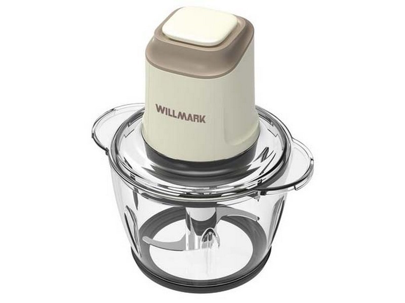 Измельчитель WILLMARK WMC-5288 кремовый, 1.2л, 400Вт, 1 скорость