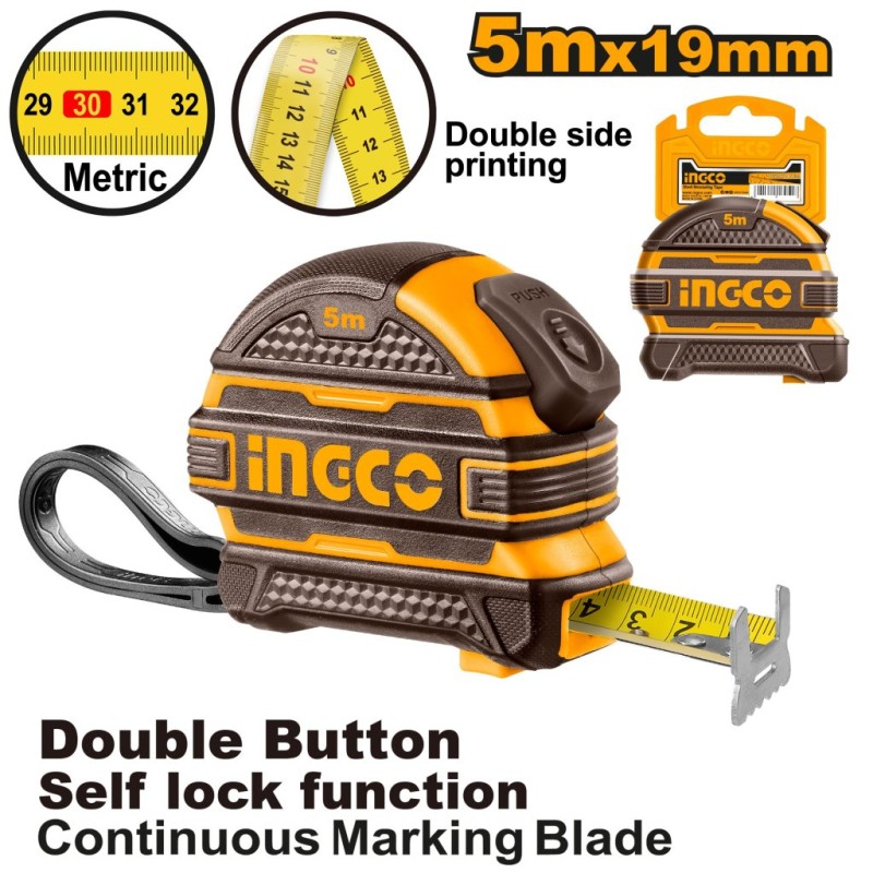 Рулетка 5м*19мм INGCO HSMT08519-1