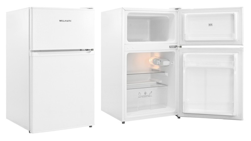 Холодильник WILLMARK RFT-123DD белый, 91/86/25л, Defrost, A+, 470*492*837мм