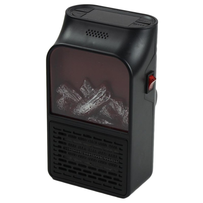 Обогреватель портативный 500 Вт 15*5*15 см 220B пульт черный Flame heater Baizheng RS-276